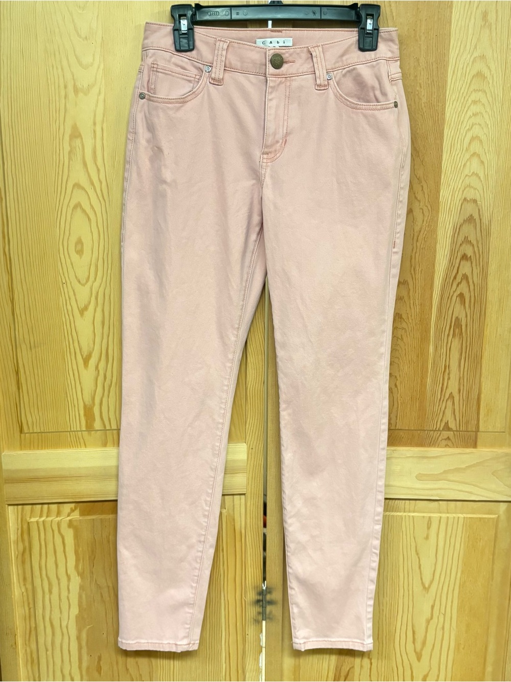 CAbi Pink Skinny High-Rise Jeans